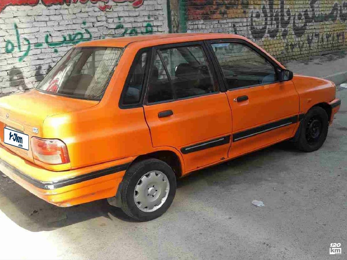 فروش پراید صندوقدار ۱۳۷۸ نارنجی چند لکه رنگ تهران شهریار (۱۷ بهمن ۱۴۰۲)
