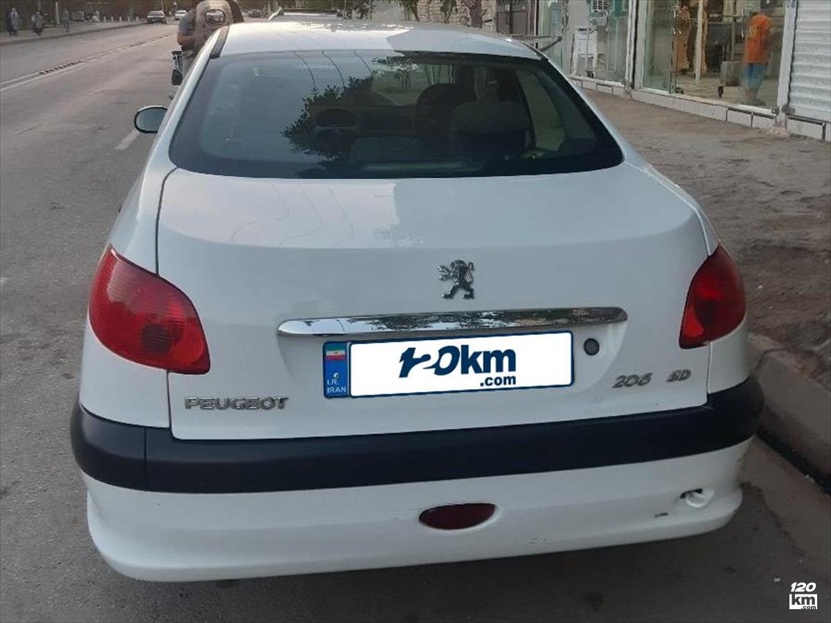 فروش پژو 206 SD V8 ۱۳۹۵ سفید بدون رنگ مشهد طلاب (۳۱ مرداد ۱۴۰۳)