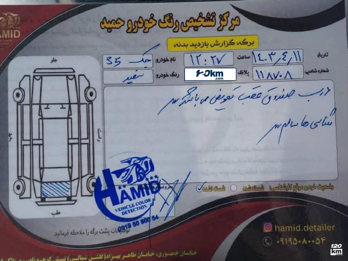 فروش جک اس 3 ۱۳۹۴ سفید بدون رنگ تهران پونک (۲۶ شهریور ۱۴۰۳)