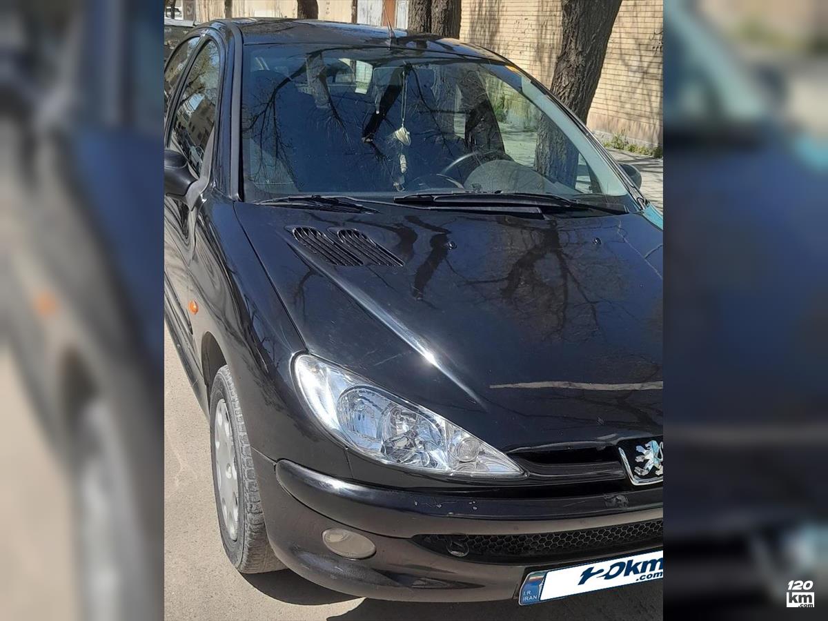 فروش پژو 206 تیپ 2 ۱۳۸۱ مشکی دور رنگ کردستان سقز (۱۹ فروردین ۱۴۰۴)