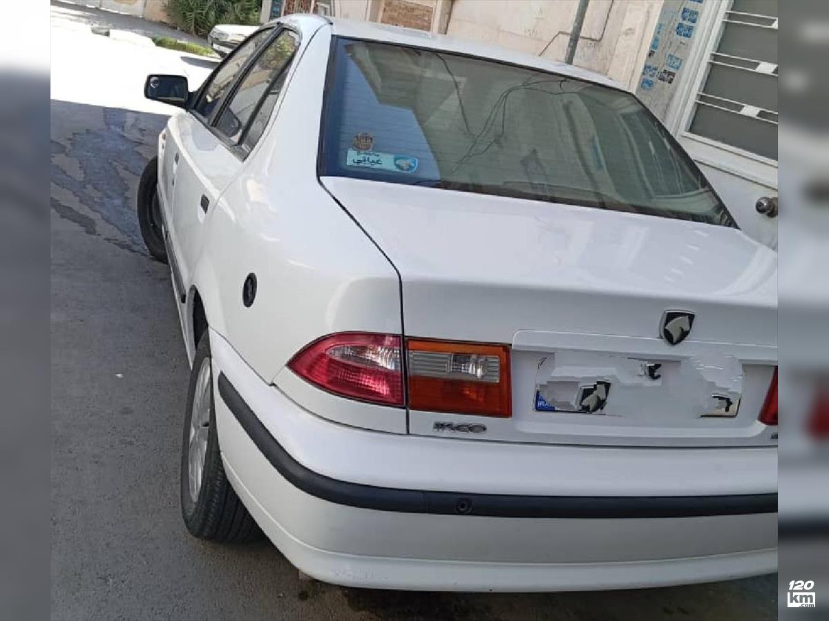 فروش سمند LX EF7 ۱۳۹۷ دوگانه سوز سفید دو لکه رنگ شیراز بلوار مدرس (۲۵ فروردین ۱۴۰۴)