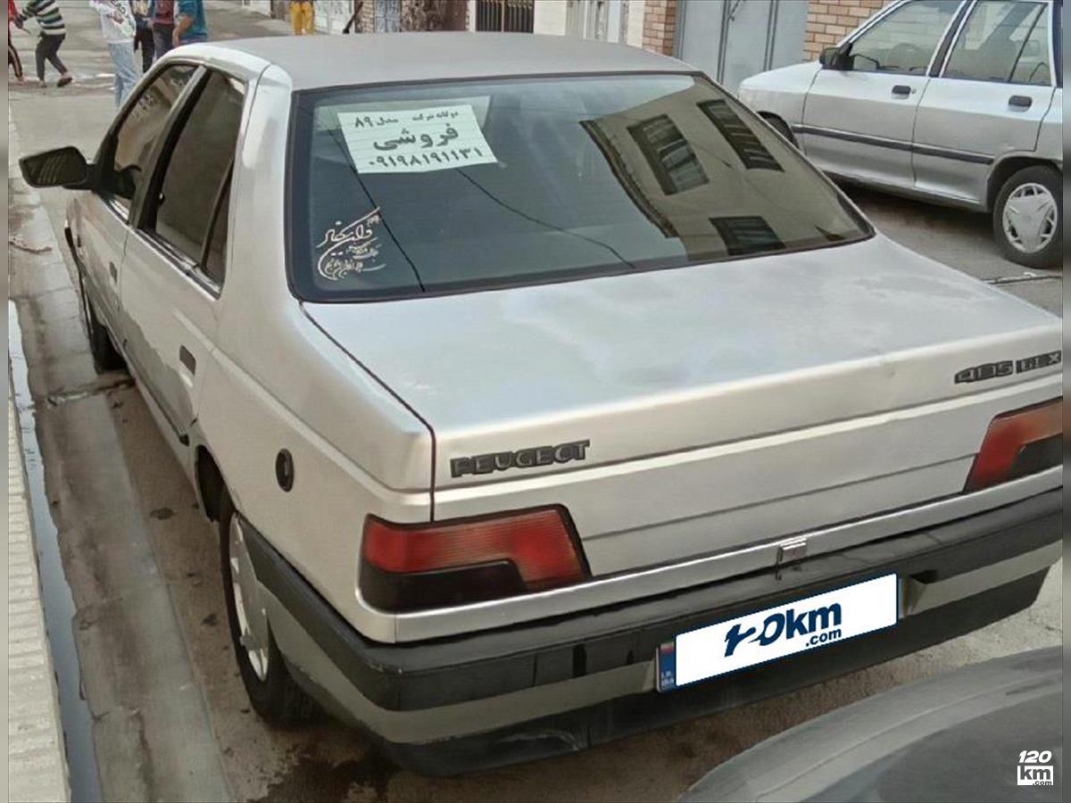 فروش پژو 405 GLX ۱۳۸۹ دوگانه سوز نقره ای دو لکه رنگ تهران ورامین (۱۶ اردیبهشت ۱۴۰۴)
