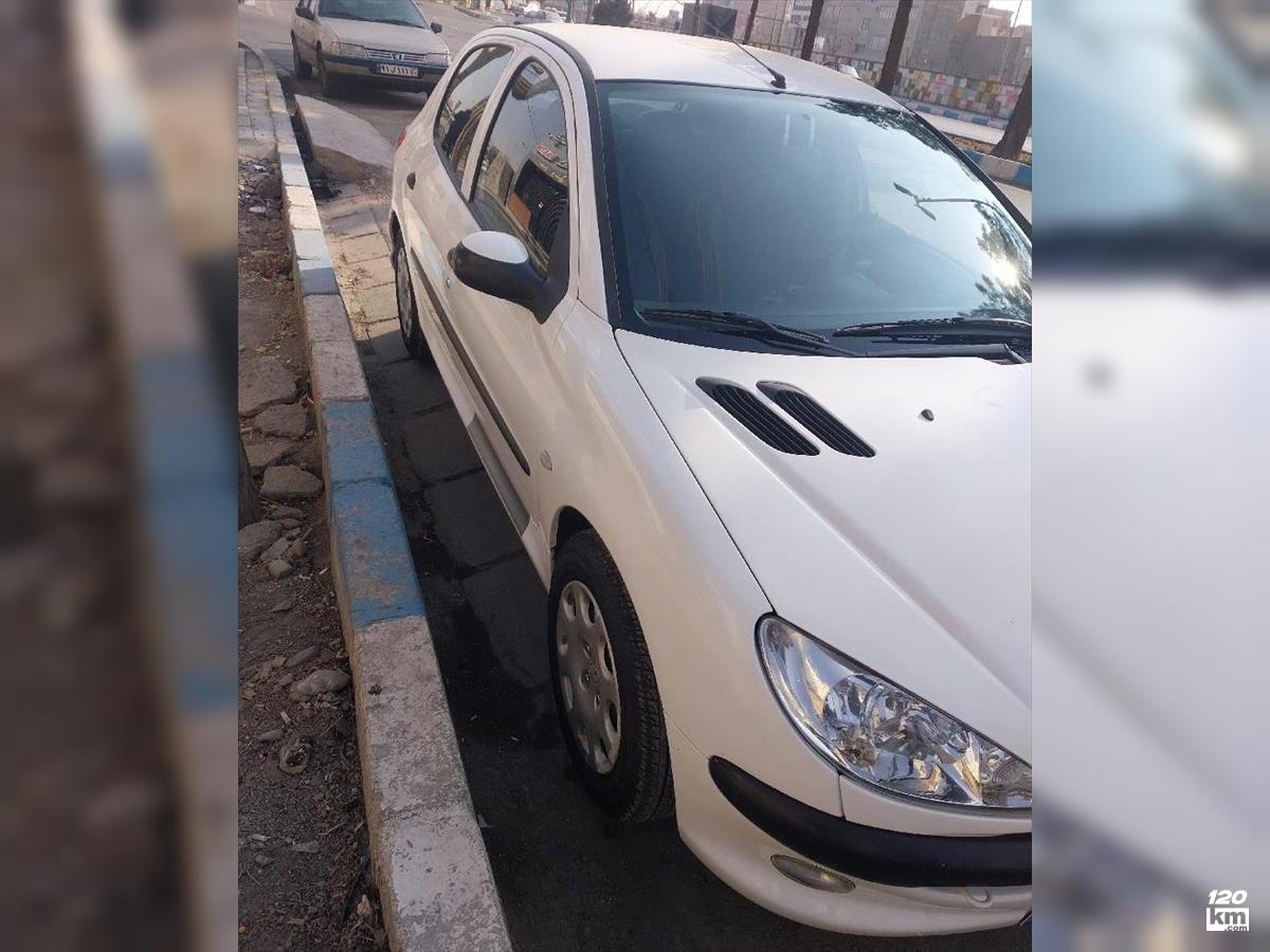 فروش پژو 206 تیپ 5 ۱۳۹۶ سفید کامل رنگ تهران پاکدشت (۱۹ اردیبهشت ۱۴۰۴)