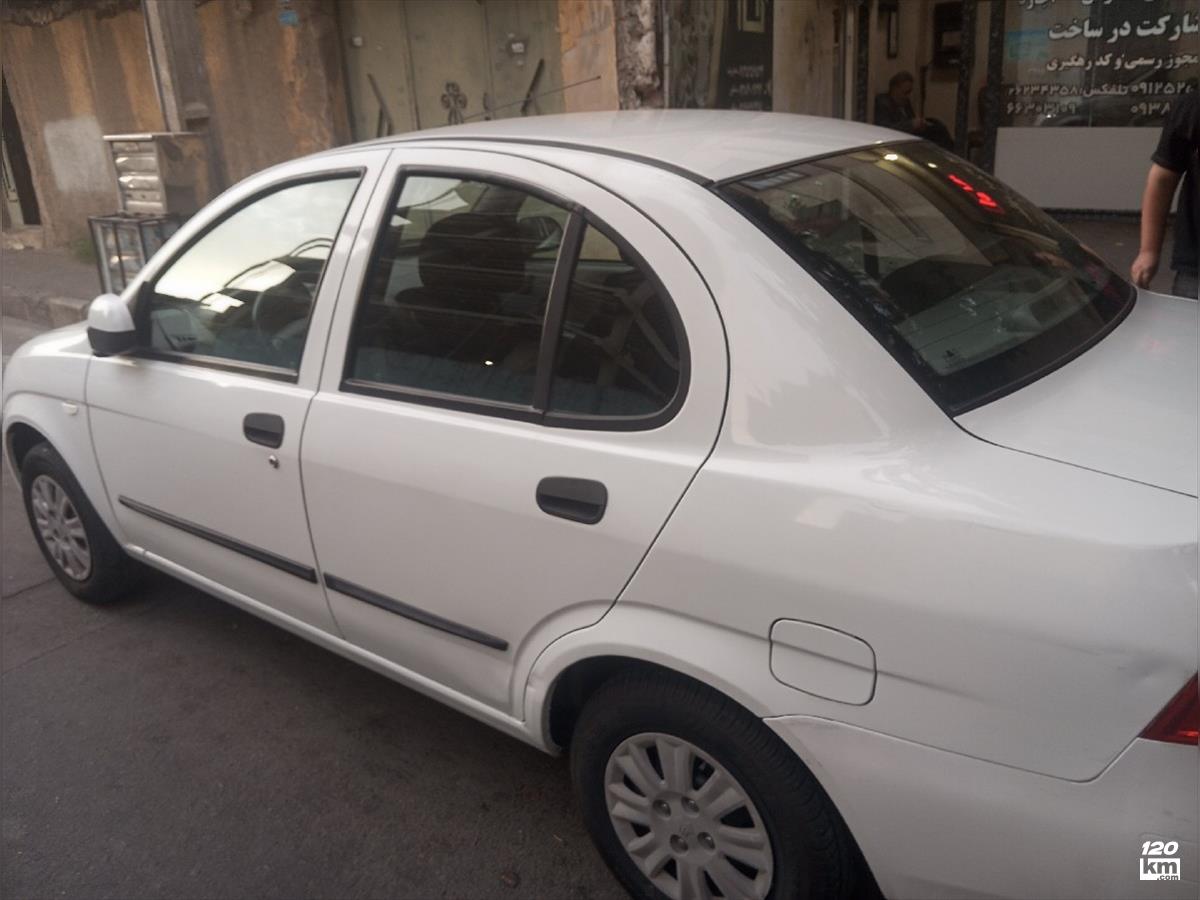فروش تیبا صندوقدار ۱۳۹۸ سفید بدون رنگ تهران شهرک ولیعصر (۲۴ اردیبهشت ۱۴۰۴)