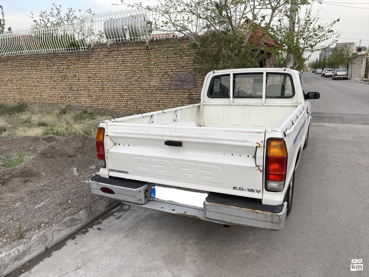 فروش کارا 2000cc تک کابین ۱۳۹۷ سفید یک لکه رنگ مشهد بلوار الهیه (۲۵ اردیبهشت ۱۴۰۴)