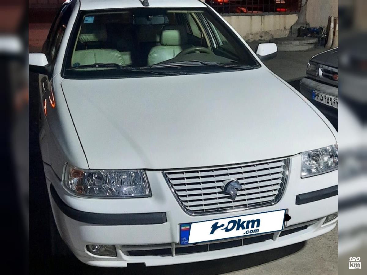 فروش سمند LX EF7 ۱۳۹۴ دوگانه سوز سفید درب تعویض رشت رشتیان (۲۶ اردیبهشت ۱۴۰۴)