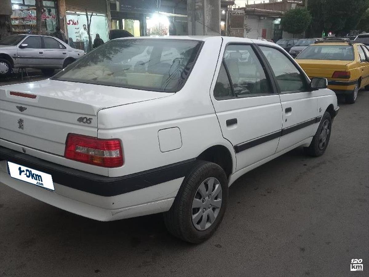 فروش پژو 405 SLX ۱۳۹۶ سفید گلگیر تعویض کرج مهرشهر (۲۷ اردیبهشت ۱۴۰۴)