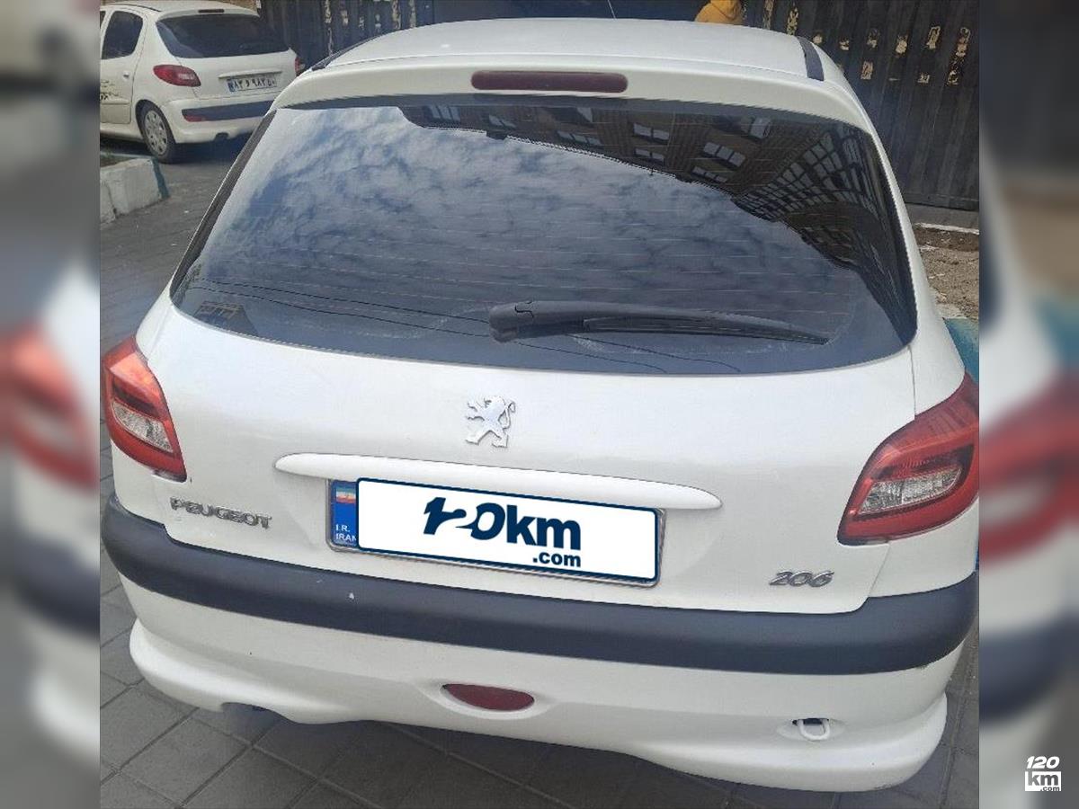 فروش پژو 206 تیپ 5 ۱۳۹۶ سفید کامل رنگ تهران استاد معین (۲۹ اردیبهشت ۱۴۰۴)