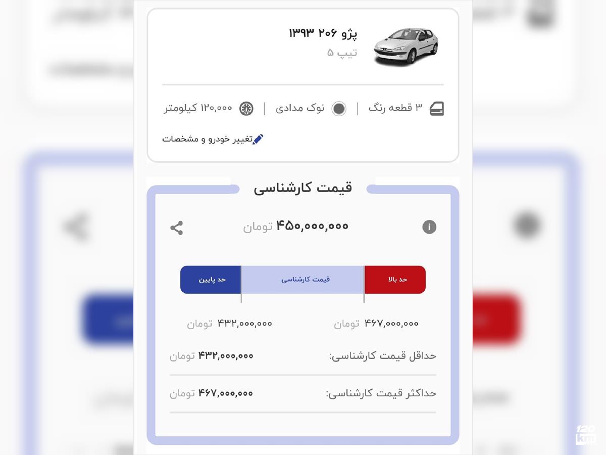 فروش پژو 206 تیپ 5 ۱۳۹۳ خاکستری چند لکه رنگ مشهد بلوار توس (۱ خرداد ۱۴۰۴)
