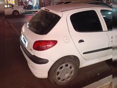 120km.com | فروش پژو، 206، تیپ 5، مدل ۱۳۹۴، سفید، یزد، پشت باغ