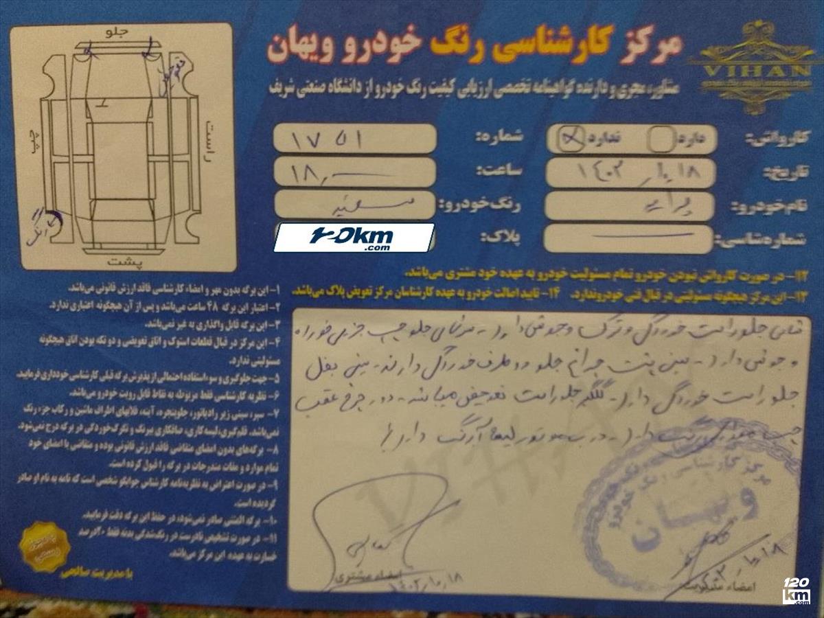 فروش پراید 131 SX ۱۳۹۰ سفید چند لکه رنگ تهران خزانه (۷ تیر ۱۴۰۴)