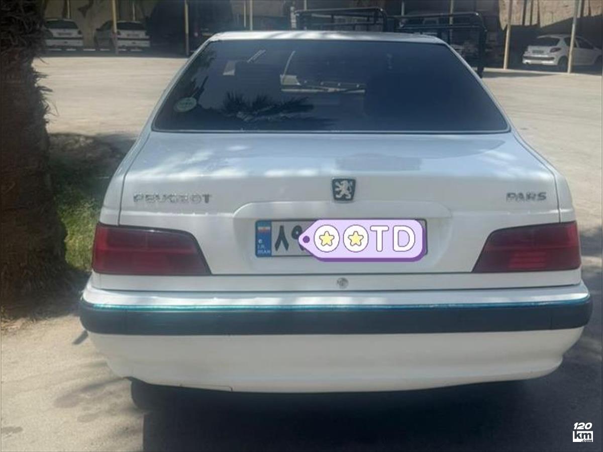 فروش پژو پارس LX ۱۴۰۰ سفید کاپوت تعویض فارس نی ریز (۱۲ تیر ۱۴۰۴)