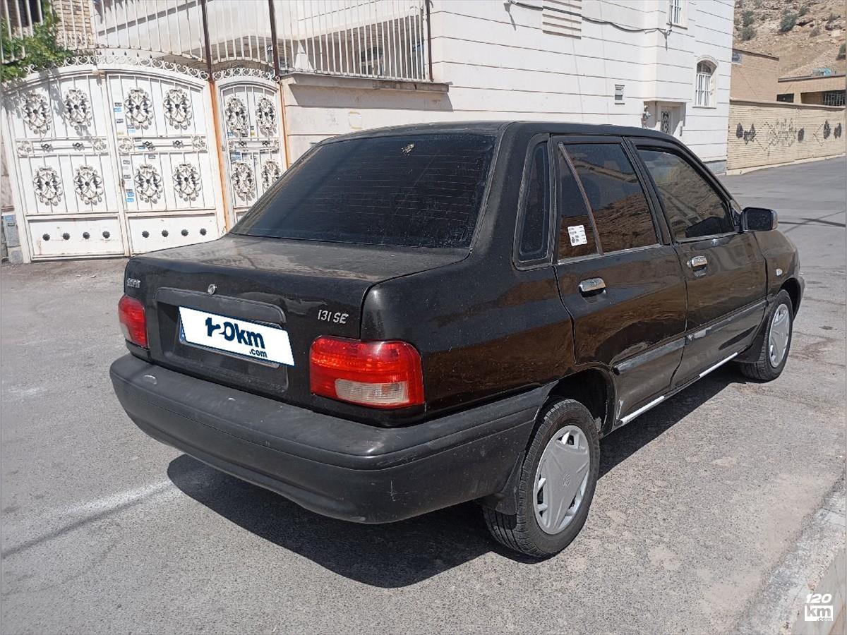  قسطی فروش پراید 131 LE ۱۳۹۰ مشکی دور رنگ شیراز دلگشا (۱۴ تیر ۱۴۰۴)