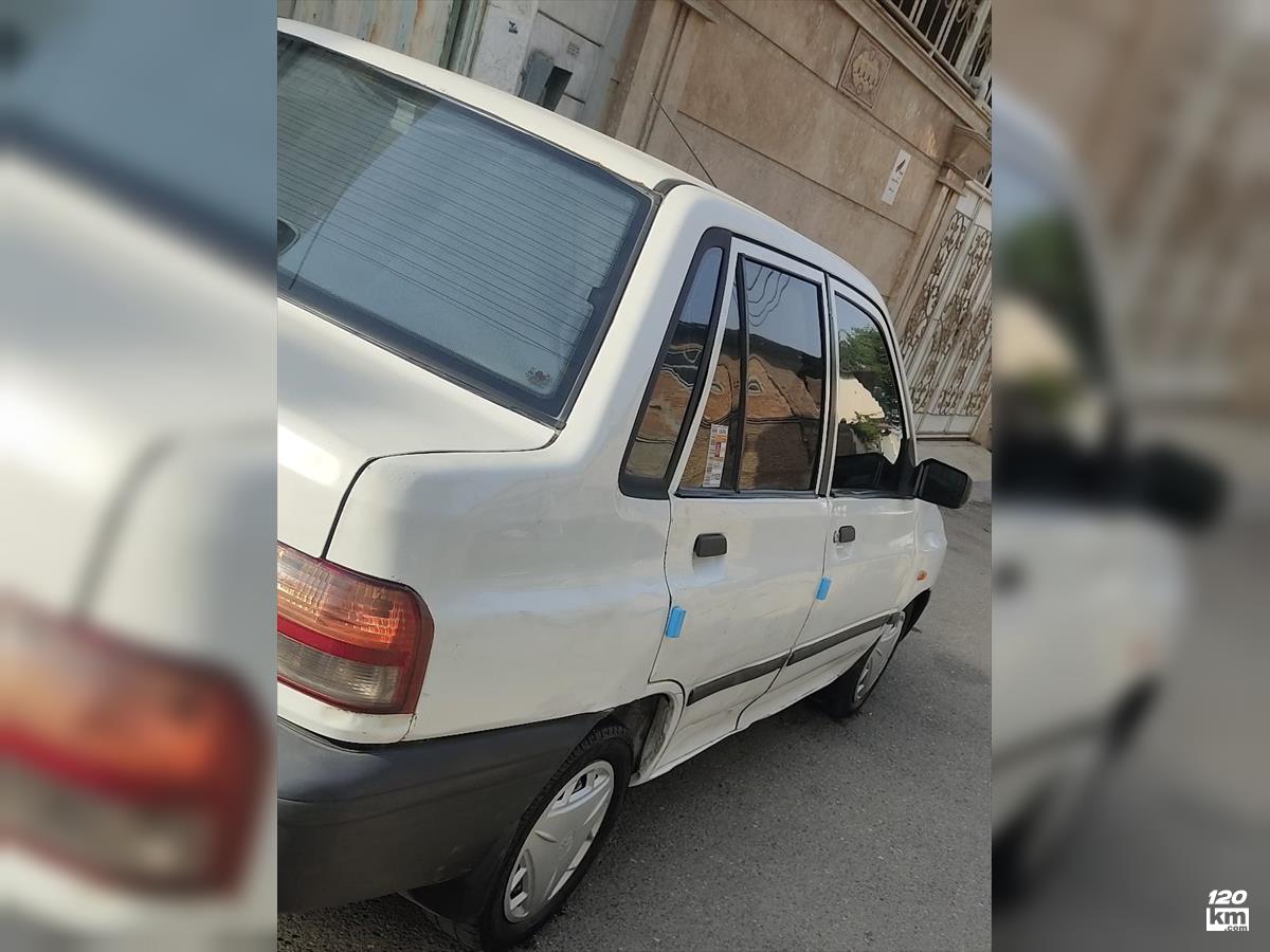 فروش پراید صندوقدار ۱۳۸۴ سفید چند لکه رنگ مازندران نکا (۱۸ تیر ۱۴۰۴)