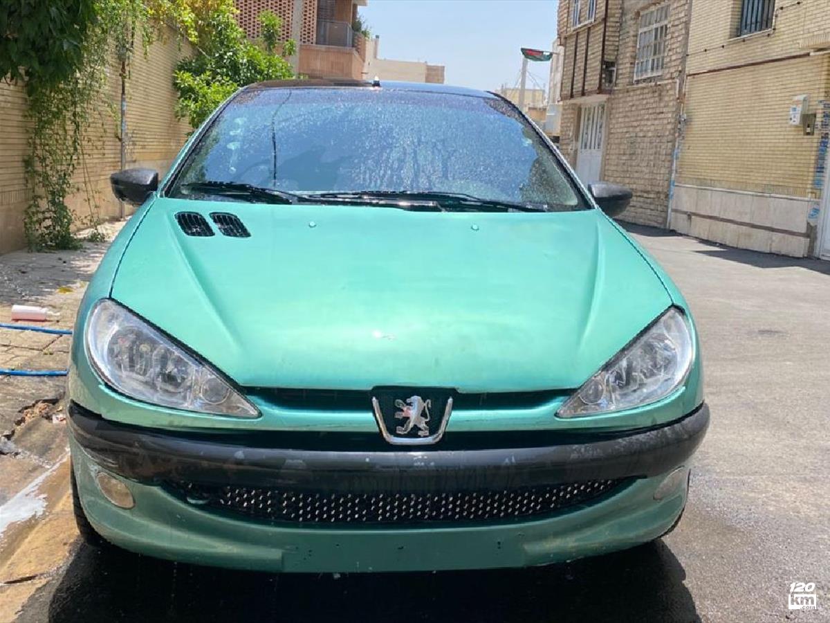فروش پژو 206 تیپ 2 ۱۳۸۰ (کم کارکرد) سبز چند لکه رنگ شیراز امیرکبیر (۱۹ تیر ۱۴۰۴)