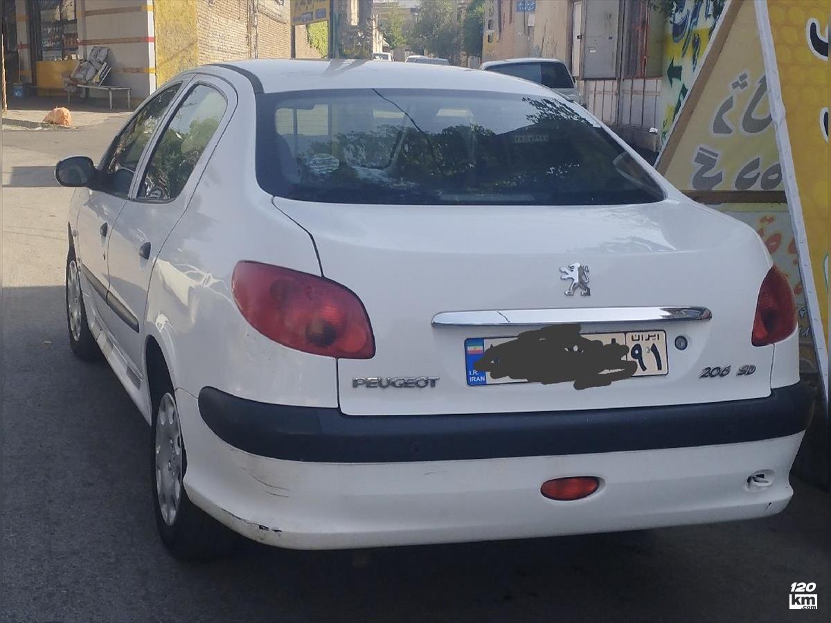 فروش پژو 206 SD V8 ۱۳۹۷ سفید چند لکه رنگ اردبیل مشگین شهر (۱۹ تیر ۱۴۰۴)