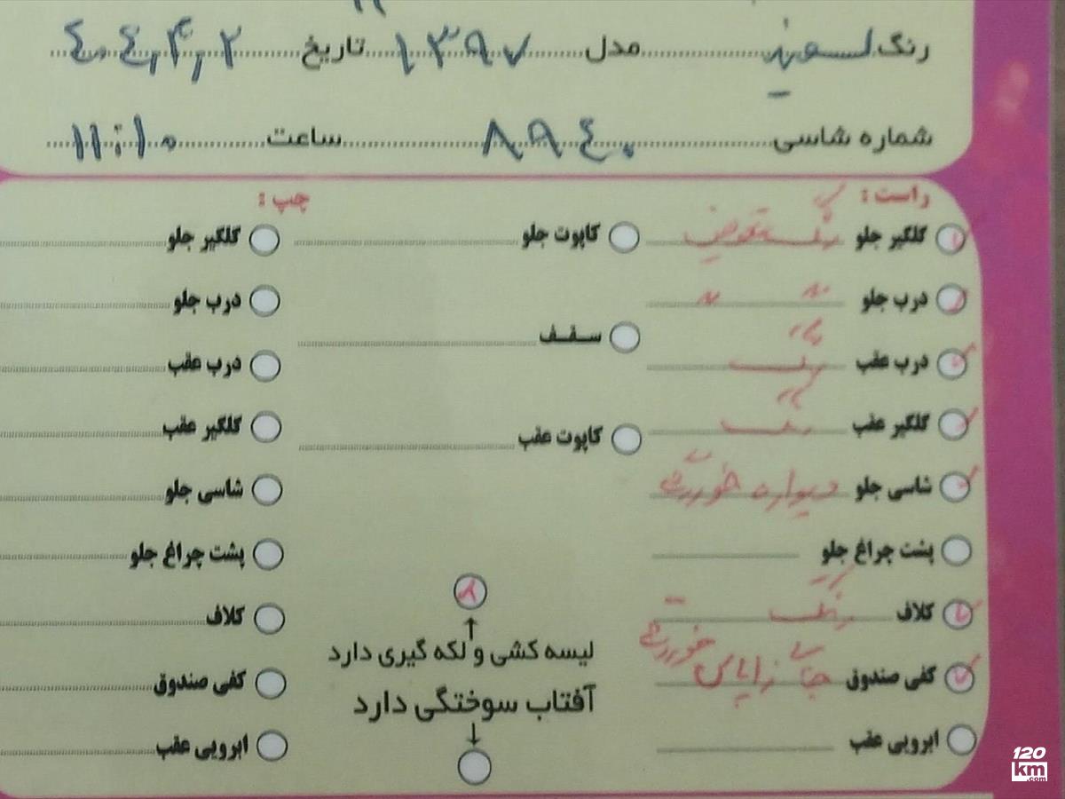 فروش پژو 206 SD V8 ۱۳۹۷ سفید چند لکه رنگ اردبیل مشگین شهر (۱۹ تیر ۱۴۰۴)