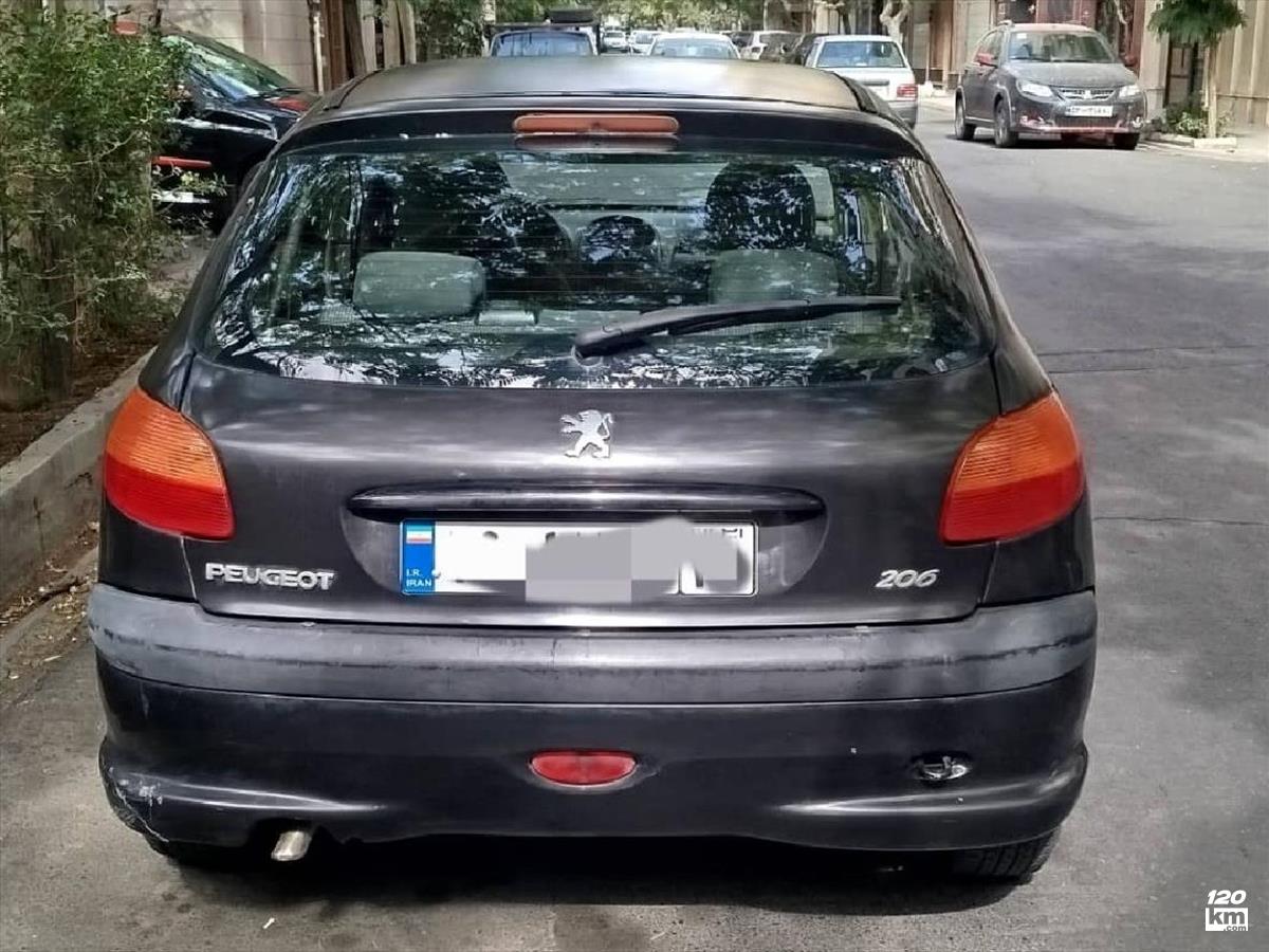 فروش پژو 206 تیپ 3 ۱۳۸۴ مشکی دور رنگ تهران تهرانپارس غربی (۲۲ تیر ۱۴۰۴)