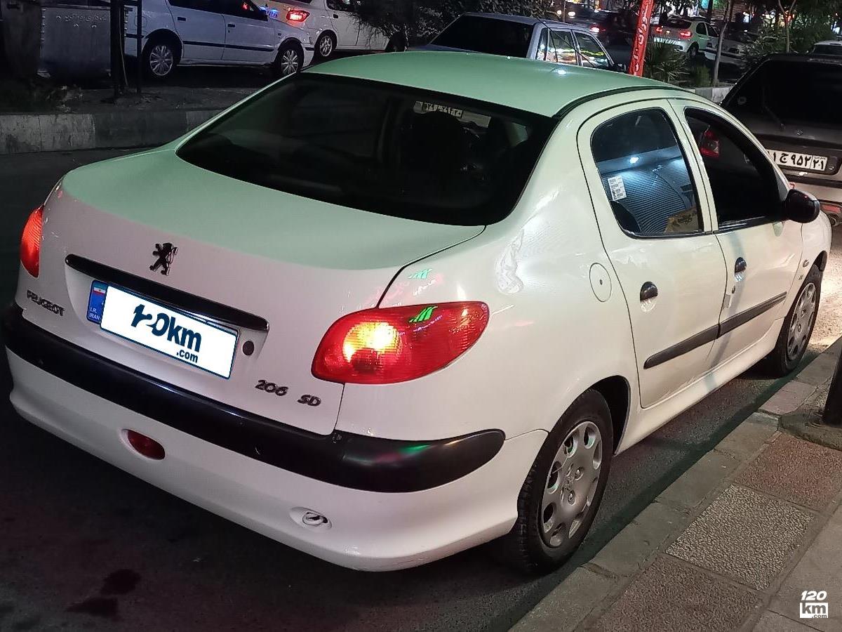 فروش پژو 206 SD V2 ۱۳۸۸ سفید دو لکه رنگ تهران رباط کریم (۲۲ تیر ۱۴۰۴)