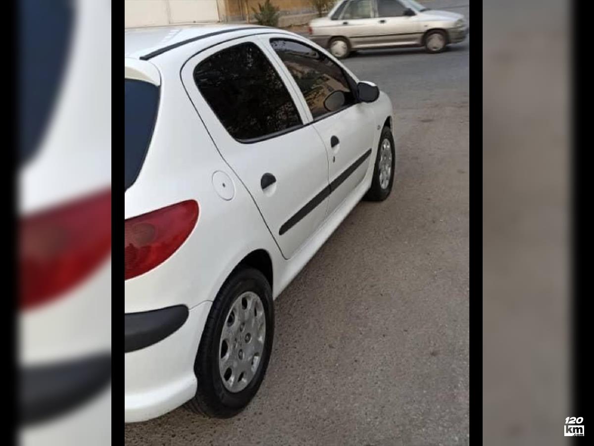 فروش پژو 206 تیپ 5 ۱۳۹۶ سفید دو لکه رنگ اهواز گلستان (۲۴ تیر ۱۴۰۴)