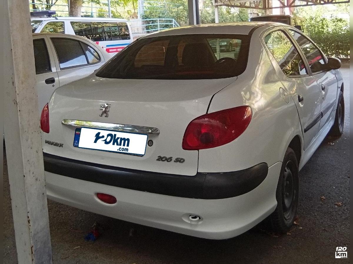 فروش پژو 206 SD V9 ۱۳۹۰ دوگانه سوز سفید بدون رنگ تهران اسلامشهر (۲۶ تیر ۱۴۰۴)