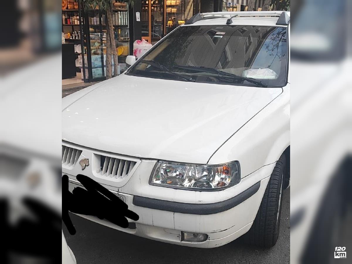 فروش سمند LX EF7 ۱۳۸۹ دوگانه سوز سفید دور رنگ تهران تهرانپارس غربی (۲۶ تیر ۱۴۰۴)