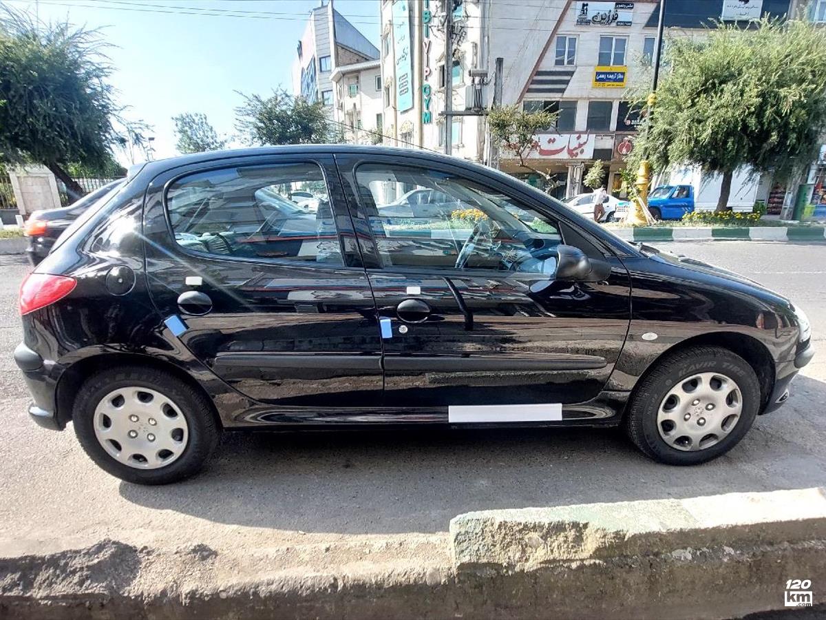 فروش پژو 206 تیپ 2 ۱۴۰۰ مشکی بدون رنگ تهران ازگل (۲۸ تیر ۱۴۰۴)