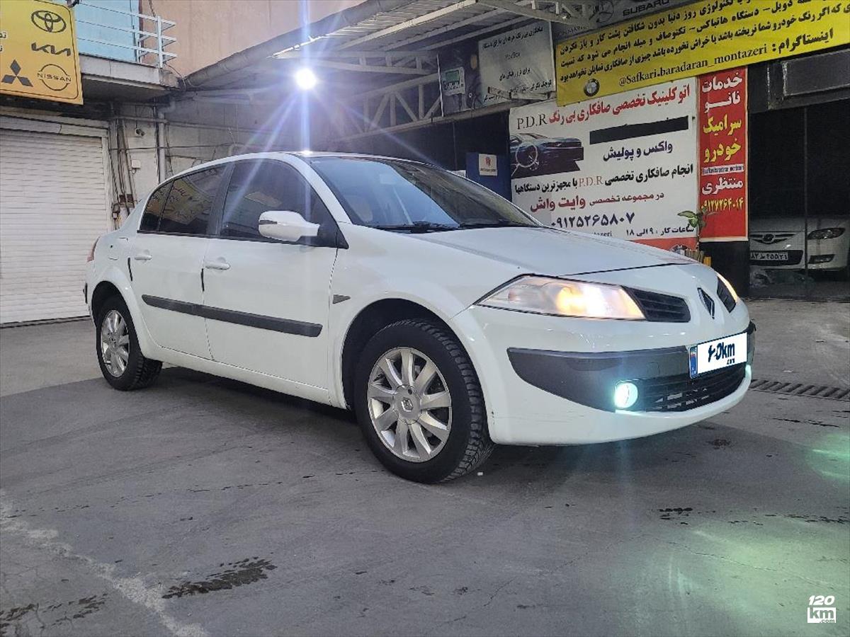  قسطی فروش رنو مگان صندوقدار 2000cc ۱۳۹۱ سفید دو لکه رنگ تهران نظام آباد (۲۸ تیر ۱۴۰۴)