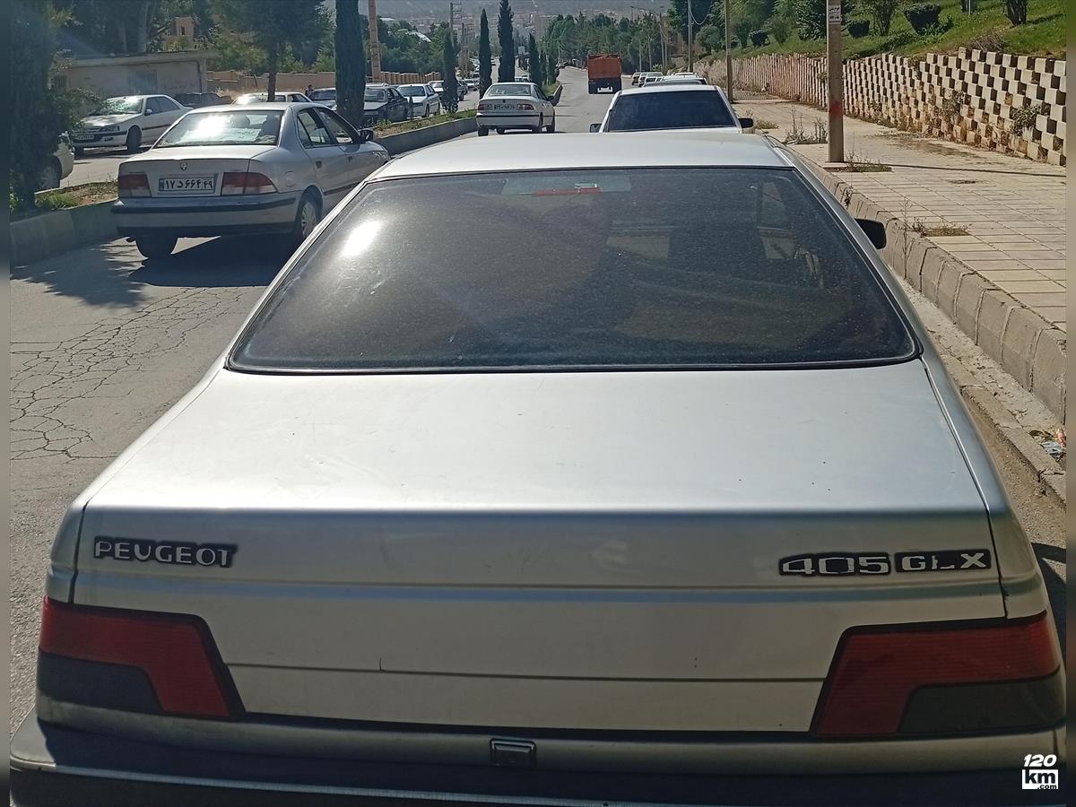 فروش پژو 405 GLX ۱۳۸۹ نقره ای دور رنگ یاسوج (۱ مرداد ۱۴۰۴)