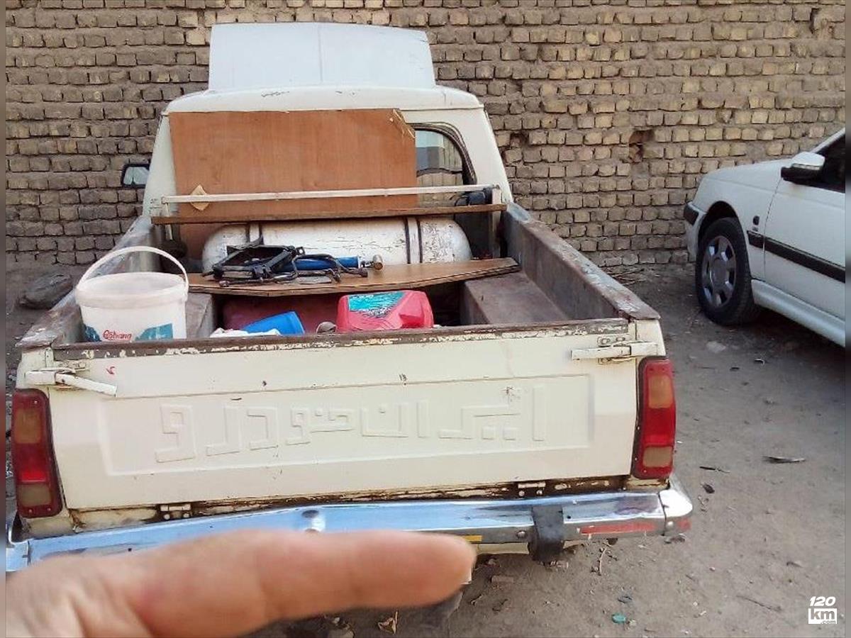 فروش پیکان وانت ۱۳۸۶ دوگانه سوز (کم کارکرد) سفید کامل رنگ اصفهان آتشگاه (۱۶ مرداد ۱۴۰۴)