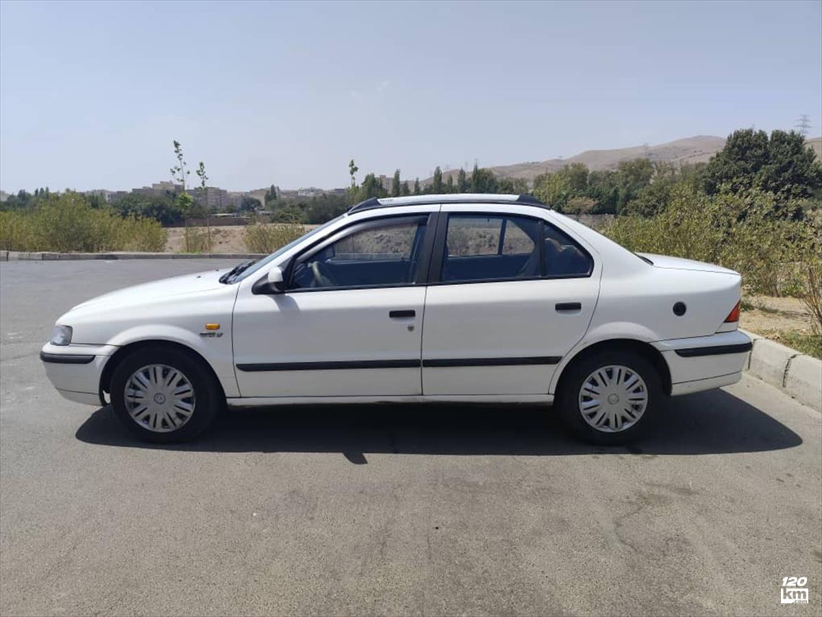 فروش سمند LX EF7 ۱۳۹۴ دوگانه سوز سفید دو لکه رنگ کرج باغستان (۲۵ مرداد ۱۴۰۴)