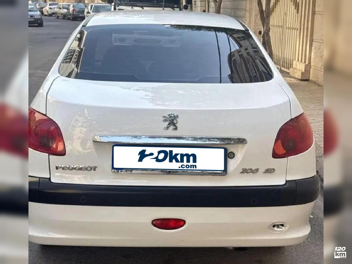 فروش پژو 206 تیپ 5 ۱۳۹۵ سفید چند لکه رنگ تهران اندیشه (۲۹ مرداد ۱۴۰۴)
