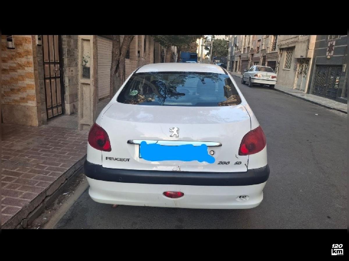فروش پژو 206 SD V8 ۱۳۹۸ سفید گلگیر تعویض تهران خانی آباد (۳ شهریور ۱۴۰۴)
