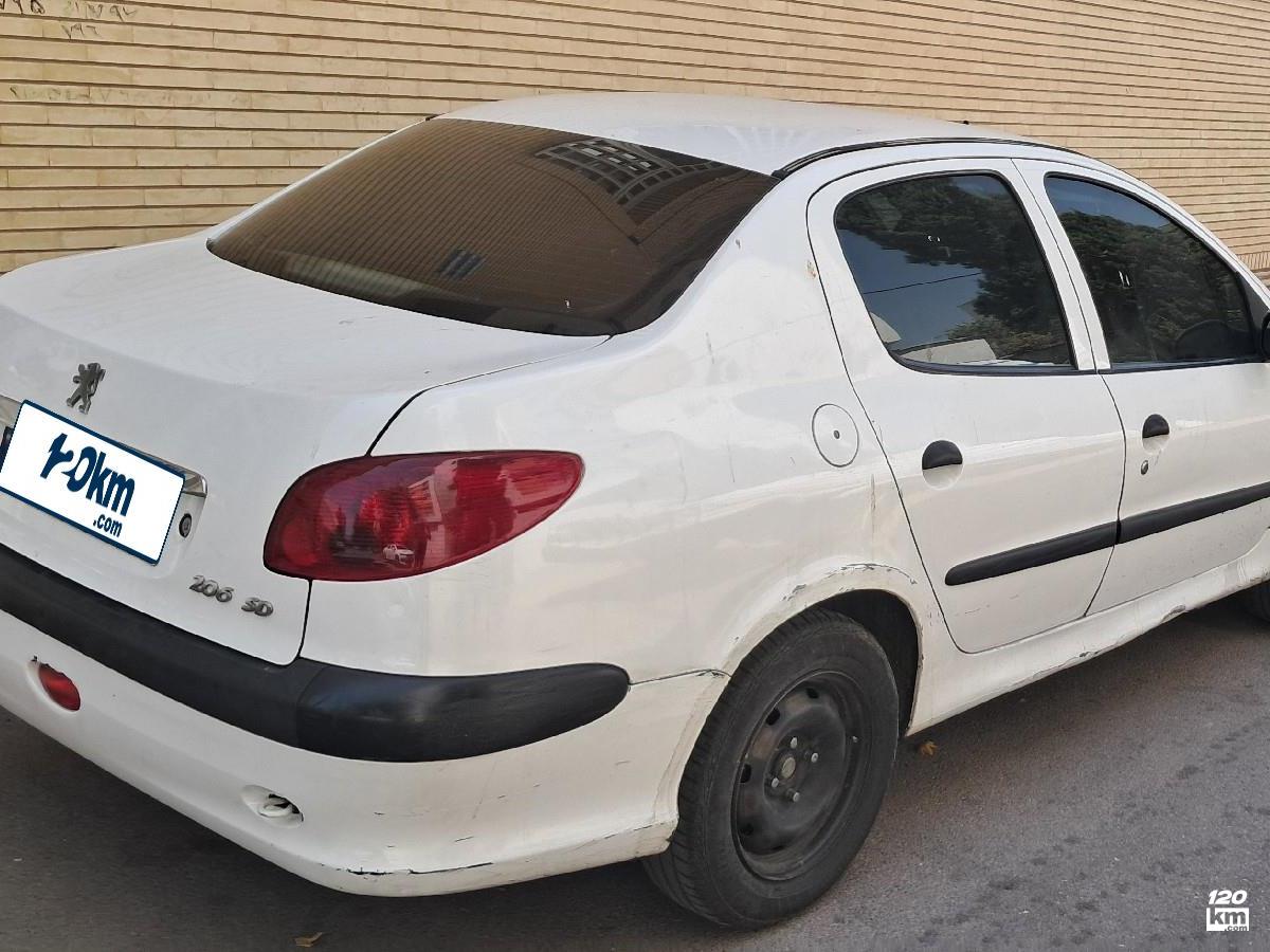فروش پژو 206 SD V8 ۱۳۹۰ سفید دور رنگ شیراز فرصت شیرازی (۸ شهریور ۱۴۰۴)