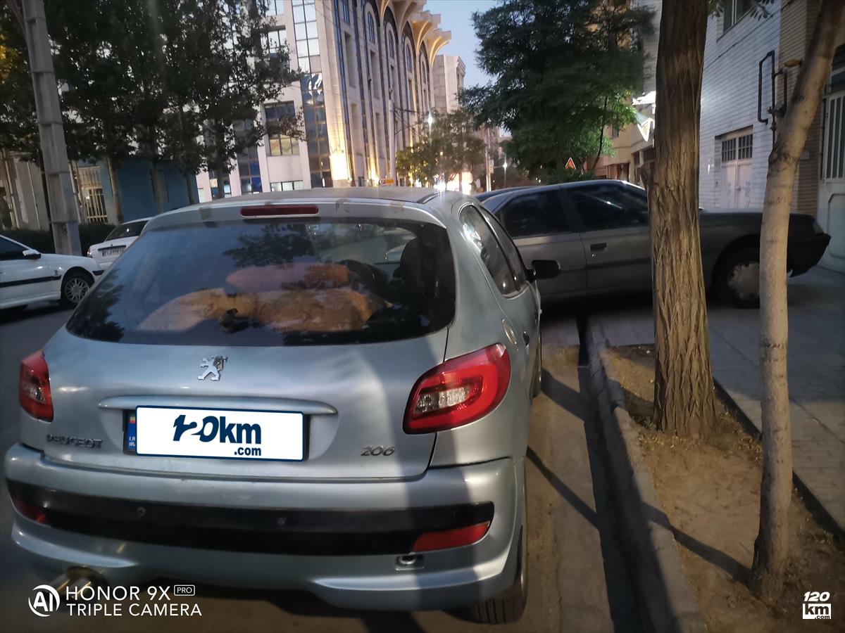 فروش پژو 206 تیپ 2 ۱۳۸۳ نقره آبی دور رنگ مشهد فرامرز عباسی (۱۸ شهریور ۱۴۰۴)