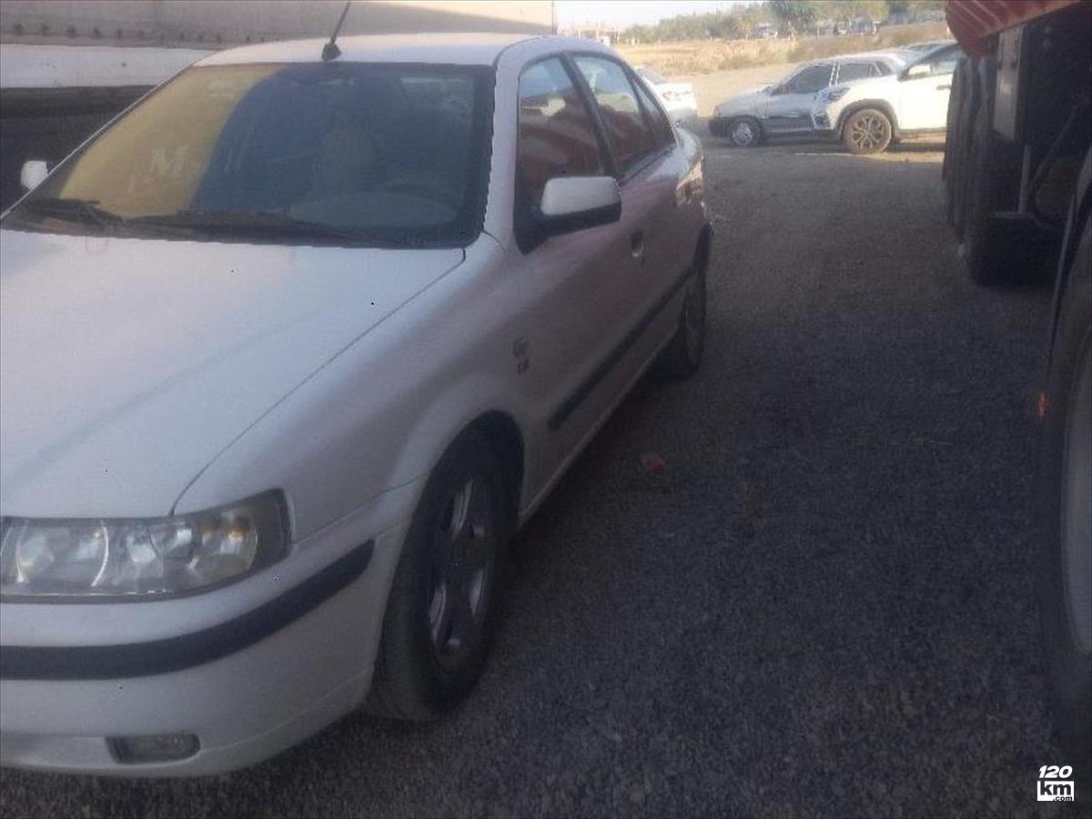 فروش سمند LX ۱۳۹۳ سفید چند لکه رنگ مشهد طرق (۱۸ شهریور ۱۴۰۴)