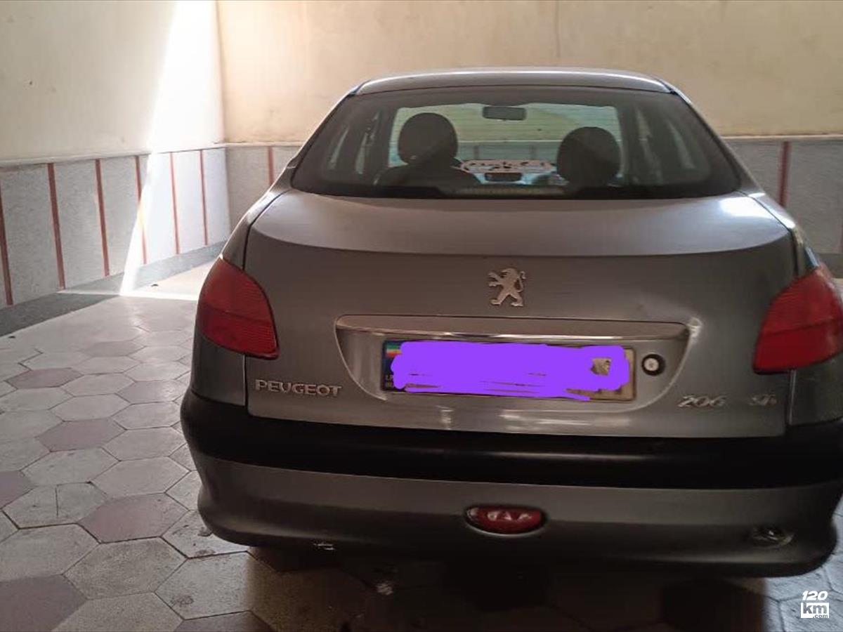 فروش پژو 206 SD V8 ۱۳۸۶ خاکستری کاپوت تعویض مشهد سرافرازان (۲۵ شهریور ۱۴۰۴)