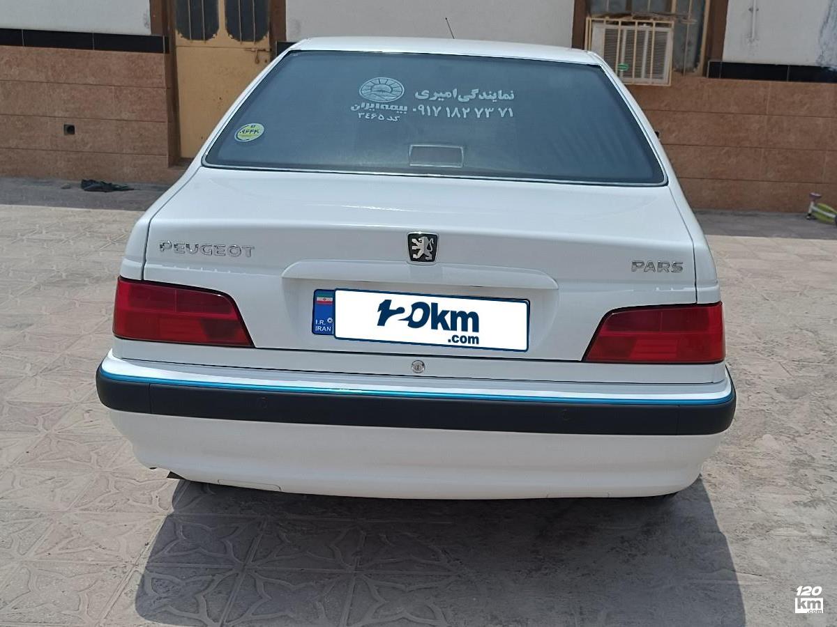 فروش پژو پارس ۱۴۰۲ (کم کارکرد) سفید بدون رنگ فارس لامرد (۱۸ مهر ۱۴۰۴)