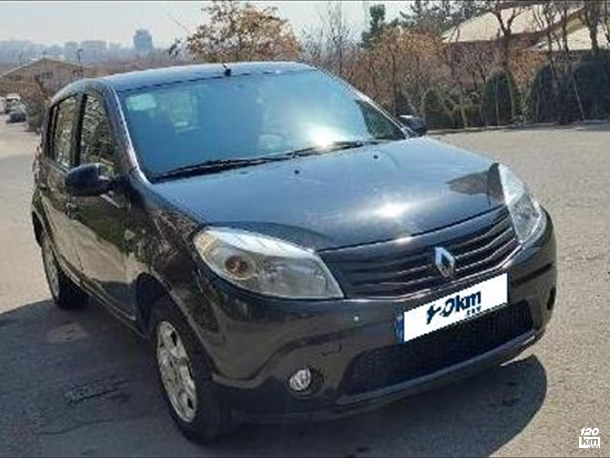 فروش رنو ساندرو ۱۳۹۶ (کم کارکرد) مشکی دو لکه رنگ تهران دولت (۲۰ مهر ۱۴۰۴)