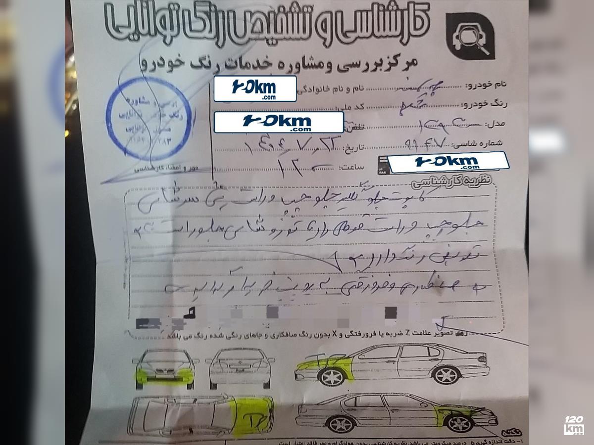 فروش سمند LX EF7 ۲۰۱۴ مشکی دو لکه رنگ شیراز امیرکبیر (۲۶ مهر ۱۴۰۴)