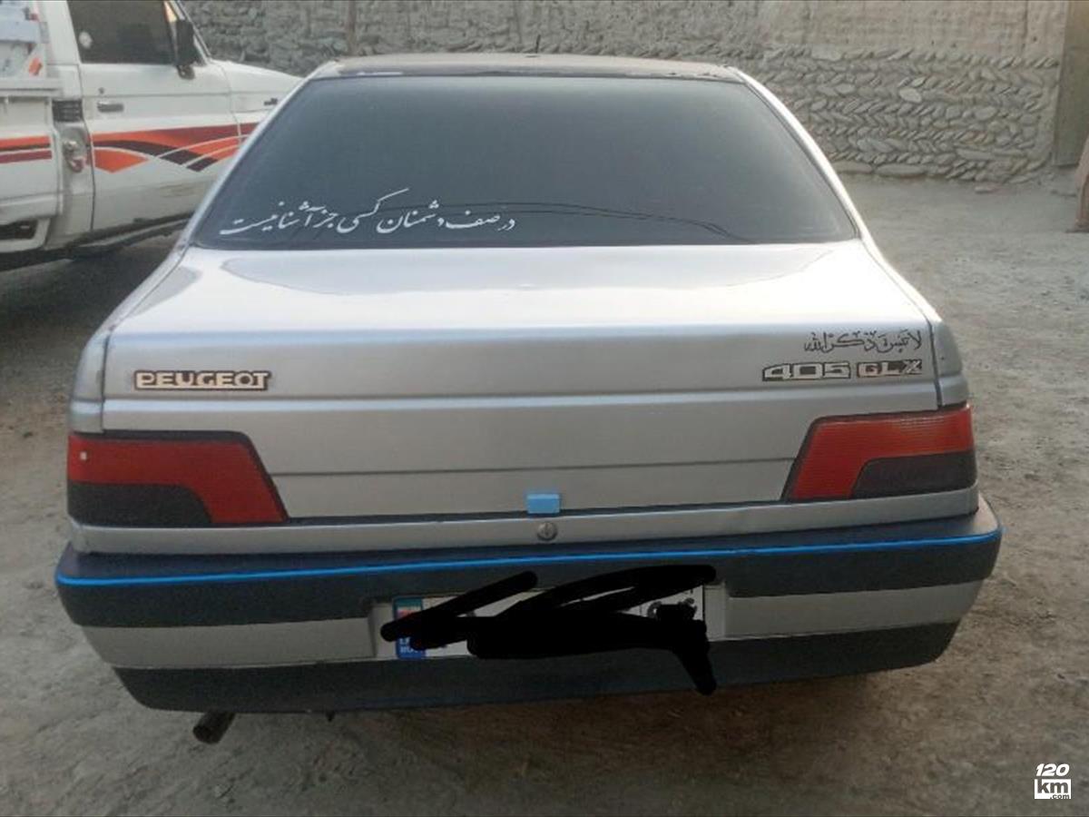فروش پژو 405 GLX ۱۳۹۳ نقره ای دور رنگ سیستان و بلوچستان سرباز (۴ آبان ۱۴۰۴)