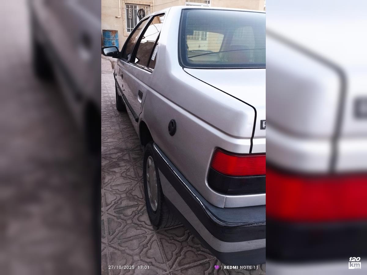 فروش پژو 405 GLX ۱۳۸۶ دوگانه سوز نقره ای دور رنگ کرمان بم (۵ آبان ۱۴۰۴)