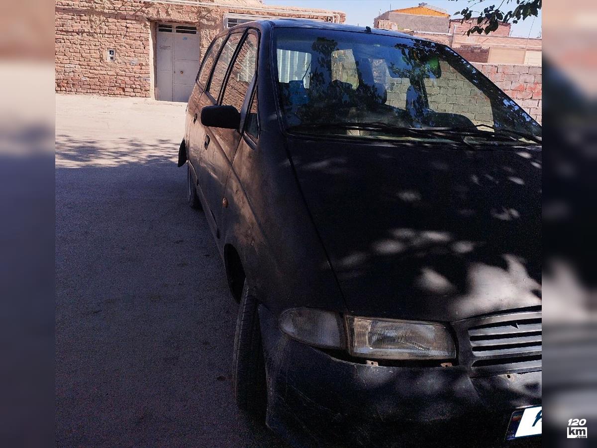 فروش کاروان ۱۳۸۰ دوگانه سوز (کم کارکرد) سرمه ای بدون رنگ کرمان (۷ آبان ۱۴۰۴)