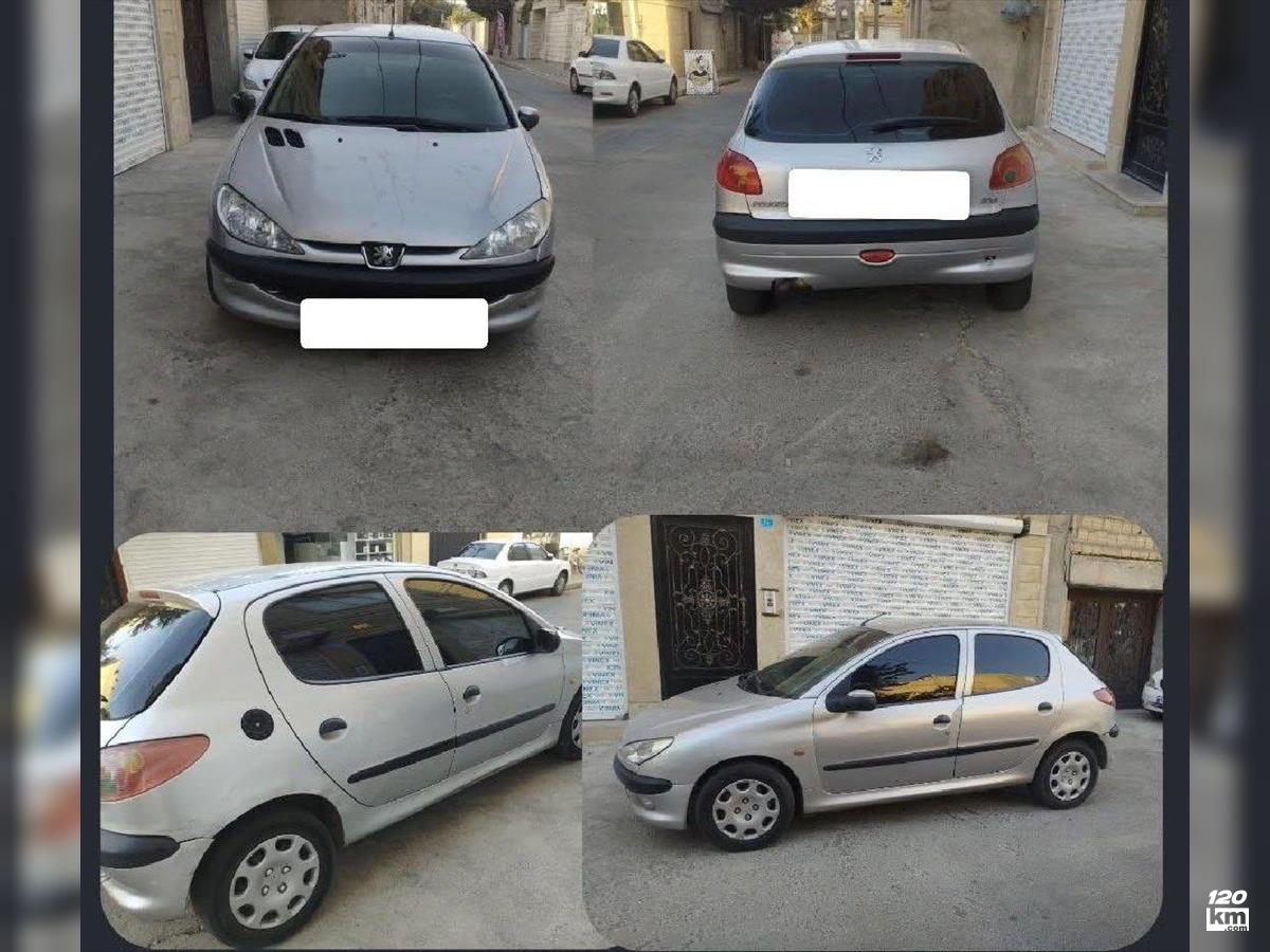 فروش پژو 206 تیپ 2 ۱۳۸۳ نقره ای دو لکه رنگ کرج محمد شهر (۷ آبان ۱۴۰۴)