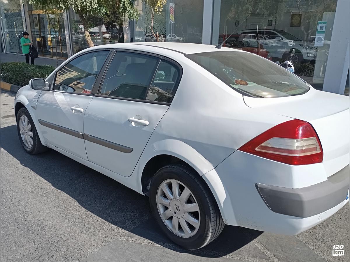 قسطی فروش رنو مگان صندوقدار 2000cc ۱۳۹۱ سفید دور رنگ مشهد عبادی (۸ آبان ۱۴۰۴)