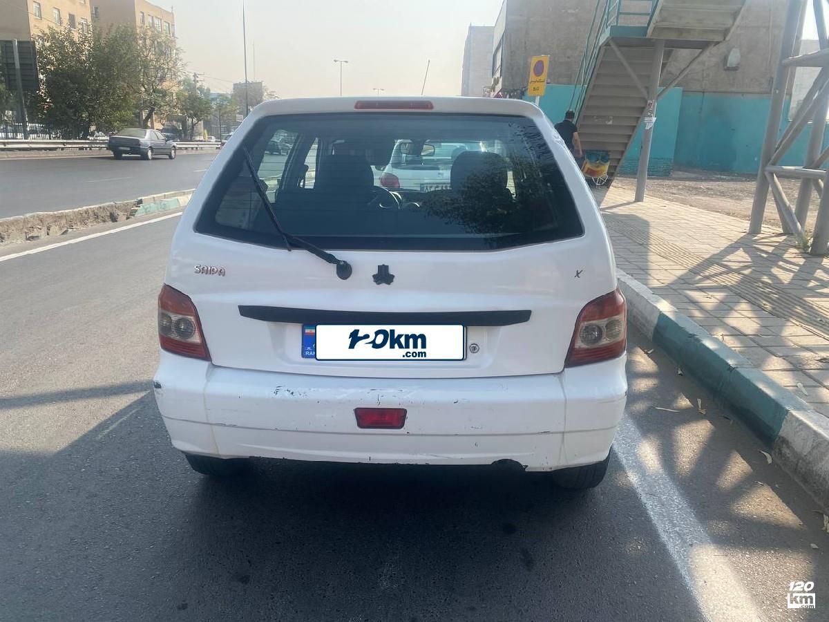 فروش پراید هاچ بک ۱۳۹۱ سفید دو لکه رنگ تهران قرچک (۸ آبان ۱۴۰۴)