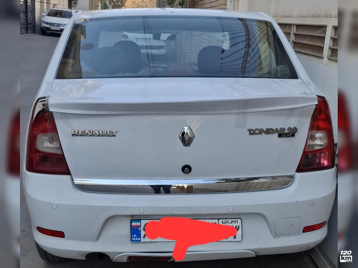 فروش رنو تندر 90 (ال 90) اتوماتیک ۱۳۹۶ سفید بدون رنگ اصفهان بزرگمهر (۱۷ آبان ۱۴۰۴)