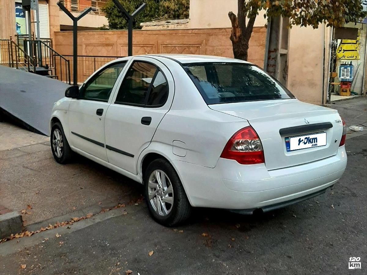 فروش تیبا صندوقدار ۱۳۹۹ سفید دو لکه رنگ شیراز ارتش (۸ آذر ۱۴۰۴)