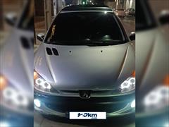 120km.com | فروش قسطی پژو، 206، تیپ 5، مدل ۱۳۸۲، نقره ای، یزد، صفائیه