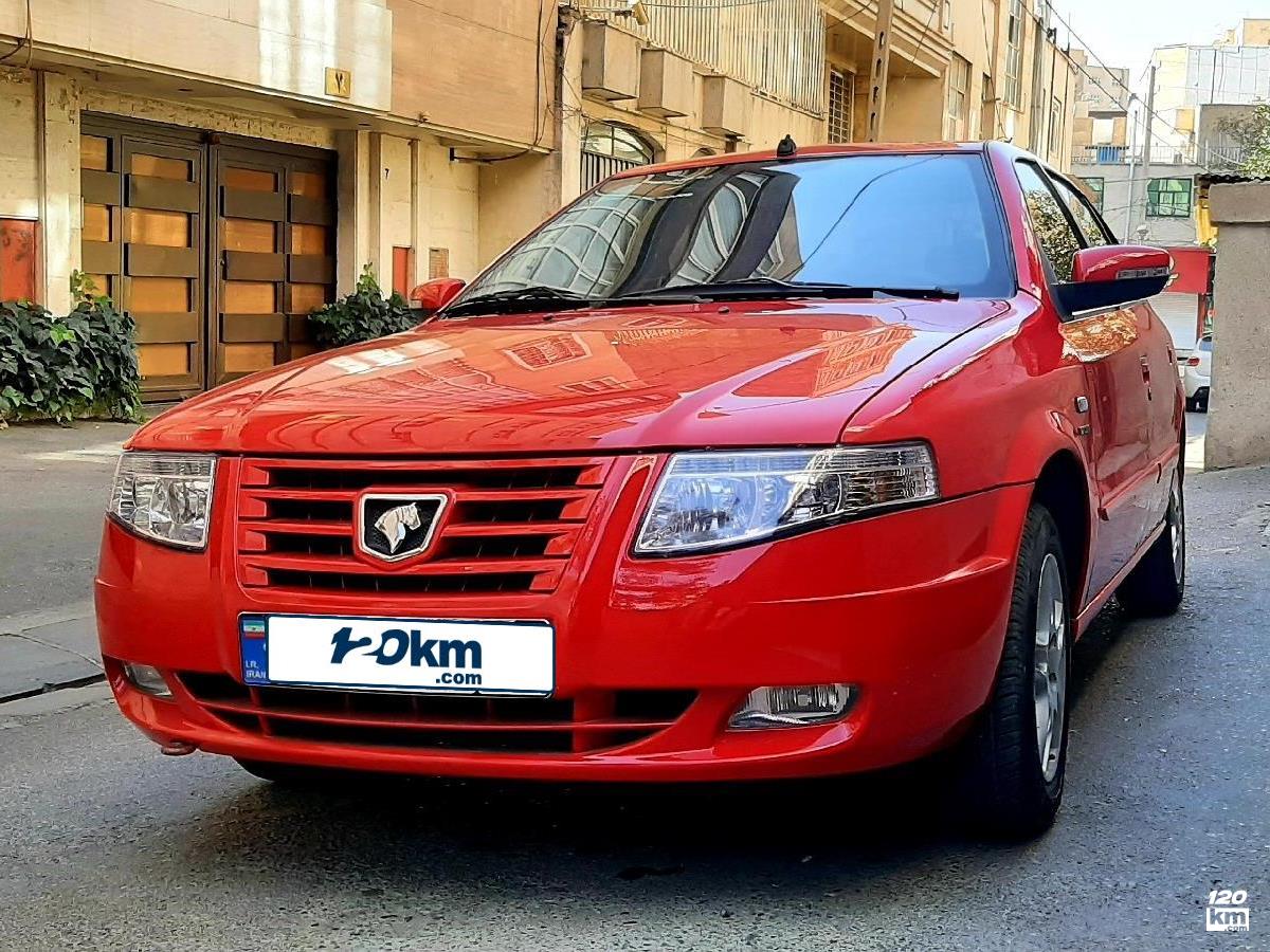 فروش سمند سورن ELX ۱۳۹۱ قرمز دو لکه رنگ کرج گلشهر (۱۳ آذر ۱۴۰۴)